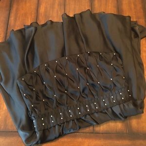 White House Black Marker Strapless Dress Size 14